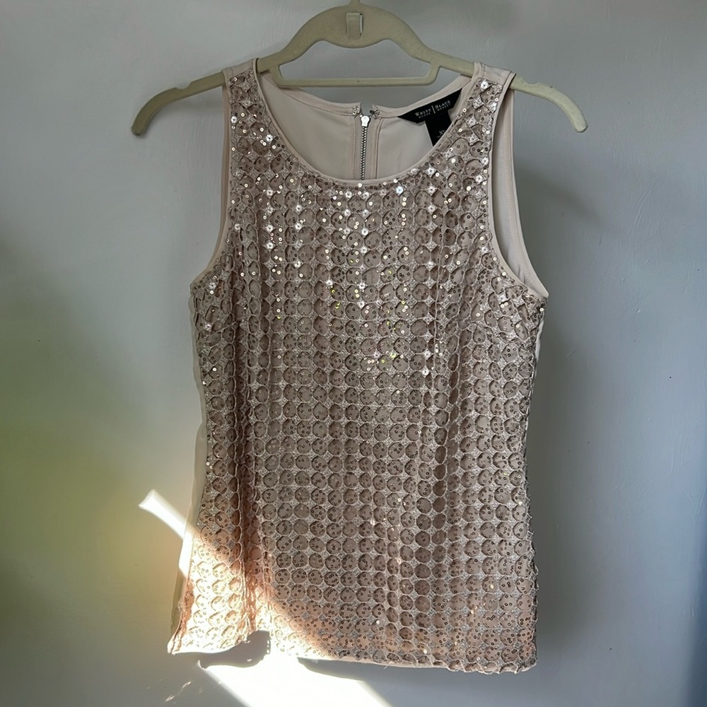 Stunning White House Black Market Sequined Tank